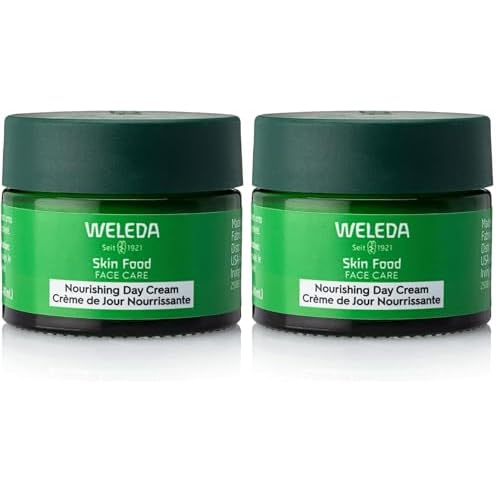 Weleda Skin Food Face Care Nourishing Day Cream,1.3 Fluid Ounce,Plant Rich Moisturizer with Olive Leaf Extract,Squalane and Chamomile,(Pack of 2)