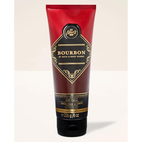 Bath & Body Works Men's Bourbon Body Cream Set - 8 oz, Pack of 2