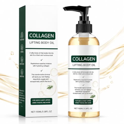 Collagen Body Oil for Skin Tightening & Hydration - 100g, Fast Absorbing