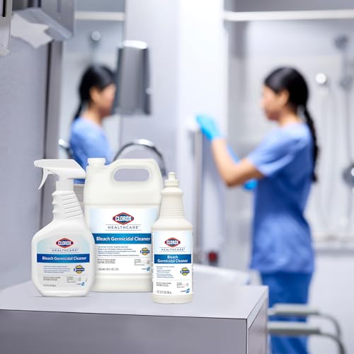 Clorox Healthcare Germicidal Bleach Spray - Kills 50+ Microorganisms in Healthcare Settings, 32 fl oz (Pack of 6)