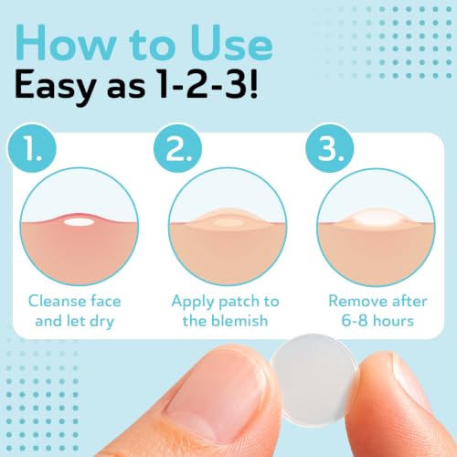 Dark Spot & Acne Blemish Patches Pack of 132 - Hydrocolloid, TXA & CICA