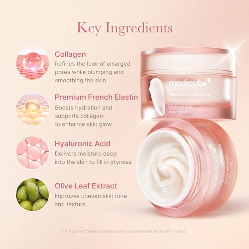 Medicube Triple Collagen Cream & Toner Duo for Glowing, Firm Skin