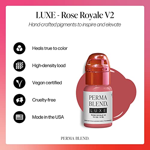 Perma Blend Luxe Rose Royale Pigment - 0.5 oz Permanent Makeup Ink