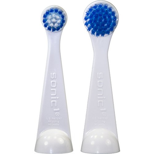 Electric Toothbrush Replacement Heads 2-Pack - Compact & Deluxe Fits All Cybersonic Models