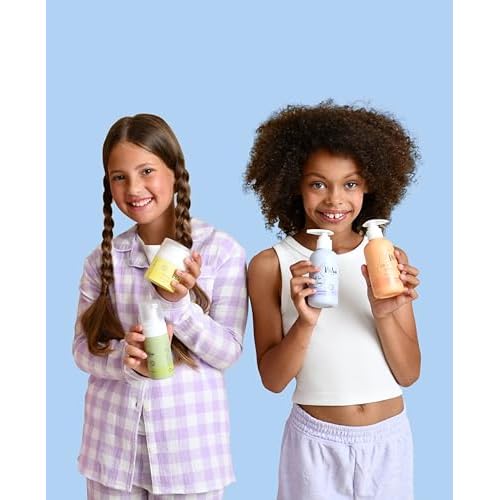 Complete Skin & Hair Care Set, Shampoo, Conditioner, Face Wash, Face Cream, Unisex Children, 5.7 Fl Oz (Yellow)