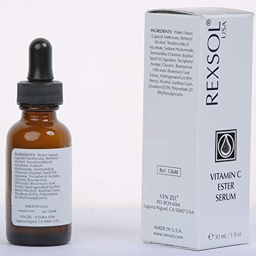 REXSOL Vitamin C Ester Serum | An Ultimate Multi-Action Brightening Serum | RadianceBoost Vitamin C Serum | Skin Brightening & Hydration | 30ML