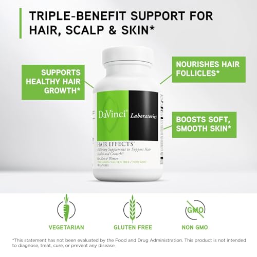 Hair Growth Supplements with Amino Acids & Grape Seed Extract - Vegetarian Capsules