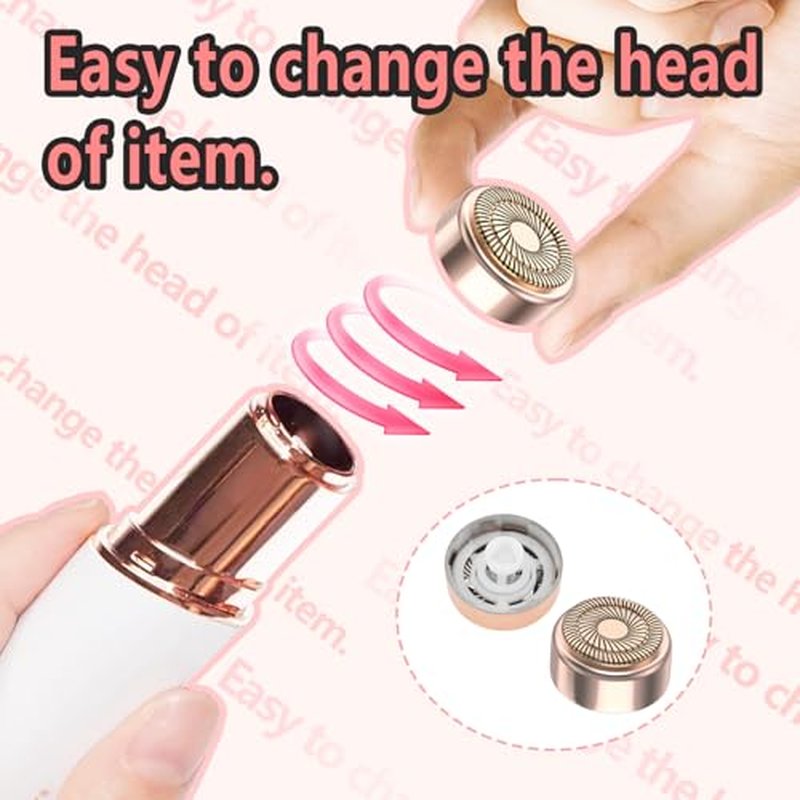 Generation 2 Replacement Heads for Flawless Facial Hair Remover, Replacement Blades for Finishing Touch Flawless Hair Removal, Women's Facial Hair Remover Replacment Heads Generation 2 (4 Packs)