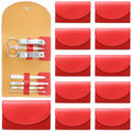Lanties Red 12-Piece Mini Manicure Set 7-in-1 Nail Clipper Kit for Hands & Feet
