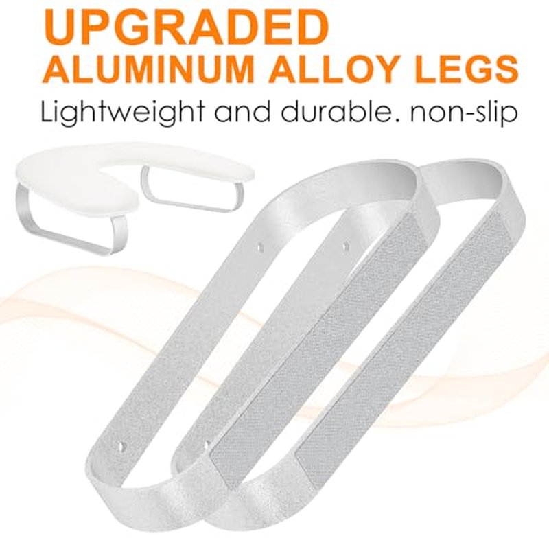 Arm Rest for Nails Tech 10¡Æ Inclined, U-Shaped Nail Hand Rest Manicure Arm Rest Stand with Silver Aluminum Alloy Holder Non-slip