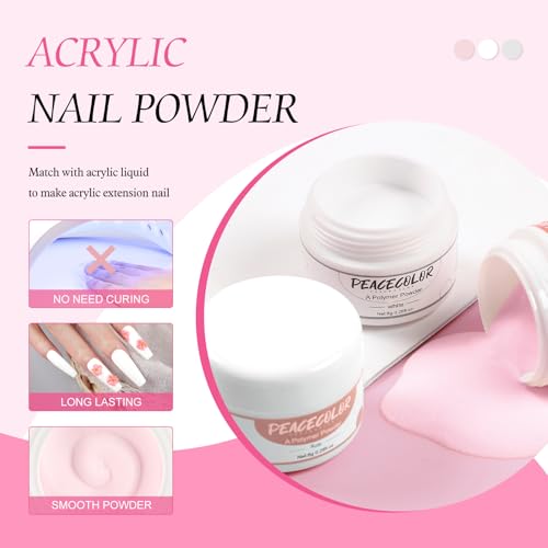 Spring Collection Acrylic Nail Kit with Drill & UV Light for Nail Extensions