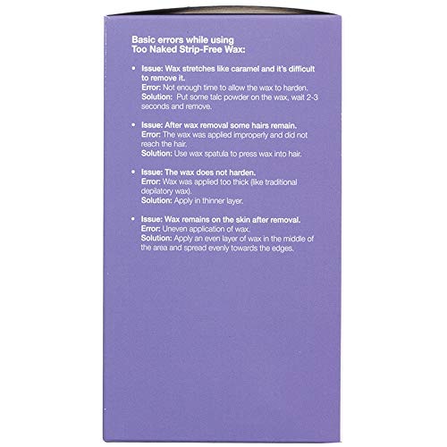 Too Naked Serenity Spa Lavender Strip-Free Wax Beads, Hair Removing Depilatory Wax size 28.8 Ounces