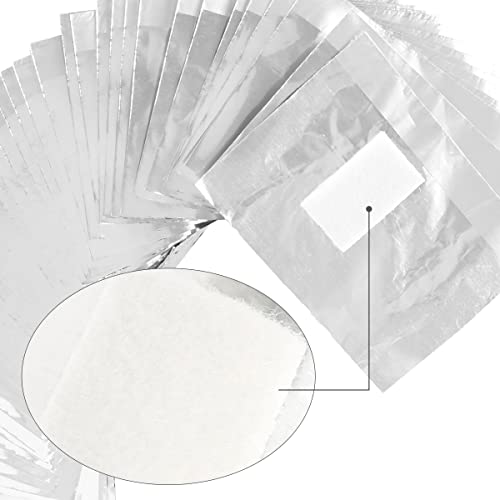 1000Pcs Nail Polish Remover Foil Wraps with Cotton Pads, Gel Nail Removal Kit