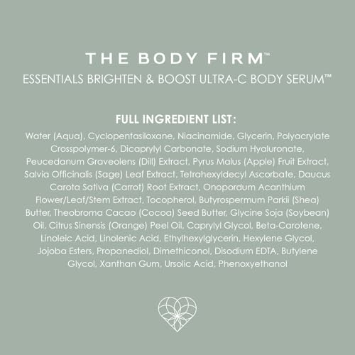 Body Serum Brightening & Hydrating with Vitamins - 4 Fl Oz