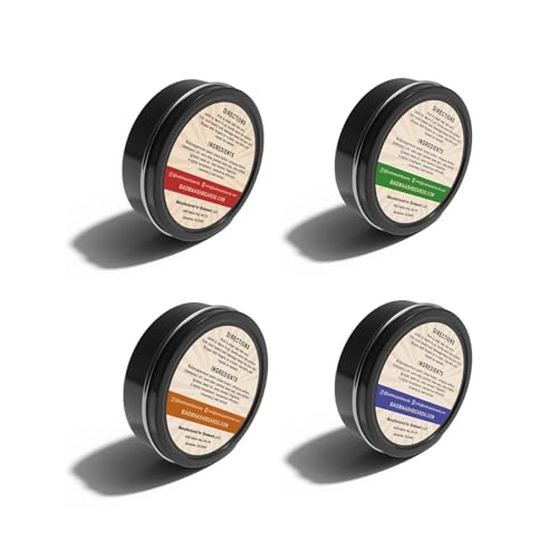 Beard Butter 4-Pack Sampler ? Premium Grooming Kit for Beard Care & Style | Infused with All-Natural Shea Butter | Made in North America | 4 x 1oz Tins
