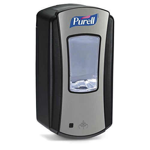Chrome/Black Hand Sanitizer Dispenser 1200 mL Touch-Free for Office & School - Variation of THIS listing