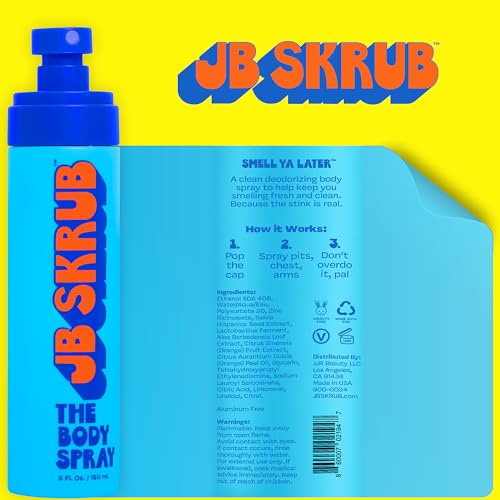 JB SKRUB The Face Wash, The Body Spray, and The Body Wash - Support Daily Freshness During Active Growing Years