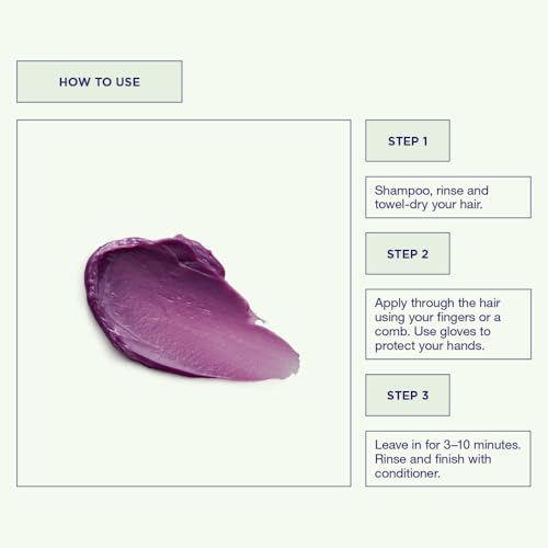 Maria Nila Color Refresh Lavender Hair Mask - 3.4 Fl Oz, Soft Lavender Tones