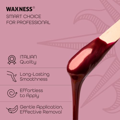 Waxness Italian Velvet Hard Wax Beads 2.2 lb - Synthetic Stripless Wax for Full Body, Rosin-Free, Professional Use