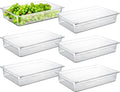 Full Size 4-Inch Deep NSF Polycarbonate Food Pan 6-Pack - Dishwasher & Freezer Safe