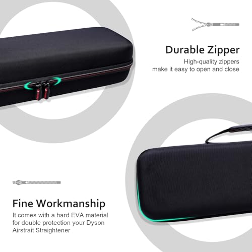 XANAD Hard Case Compatible with Dyson Airstrait/Corrale Styler Straightener - Hair Straightening Irons Case