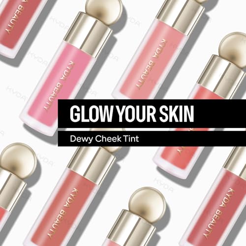 KYDA Liquid Blush, Matte Tinted for Cheeks, Lasting Dewy Finish, High Pigment Soft Creamy Blush, Blendable Lightweight Cover-Nude Pink
