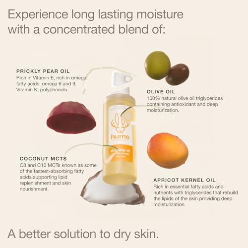 HUME SUPERNATURAL Amber Woods Dry Body Oil Spray 2-Pack - Nourishing & Fast Absorbing