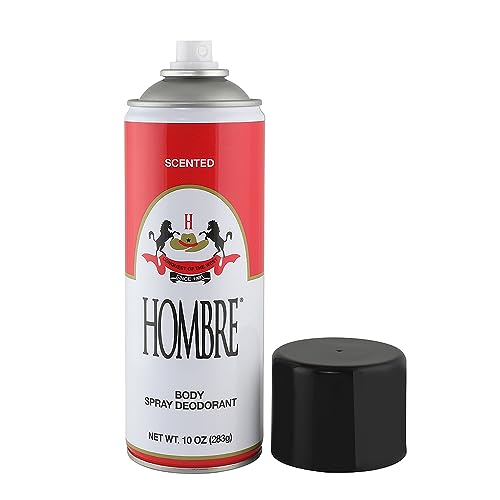 HOMBRE Red Deodorant Spray 10oz 283g Pack of 3 - Long-Lasting Odor Protection