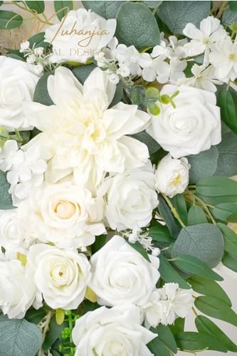 White Champagne Artificial Flower Arch Kit for Weddings & Events - Pack of 4
