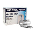 Double Edge Safety Razor Blades 100-Pack for Professional & Personal Grooming