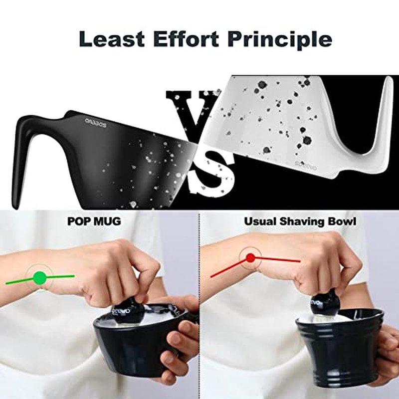 Anbbas Badger Hair Shaving Brush with Shaving Soap Bar and Upgrade Lathering Way-POP Mug A5 Melamine,Foaming Set for Men Wet Shave,Women Girls Hair Removal
