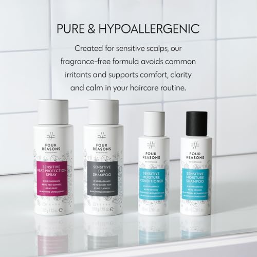 Travel Size Moisturizing Shampoo & Conditioner Set - Fragrance-Free, Hypoallergenic