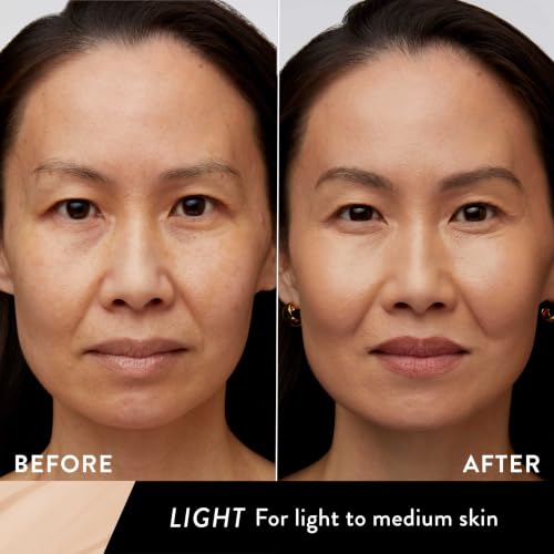 Hydrating Foundation with Hyaluronic Acid - Light Shade, Sheer to Light Coverage, Natural Glow Finish - Pack of 2 - Variation: Light / 1.76 Fl Oz