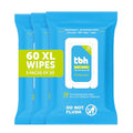 TBH Kids XL Wipes for Kids and Teens ?Extra Large Wipes, Alcohol Free Disposable Washcloths, Unscented Cleansing Cloths for Teen Girls & Boys ? 3 pk (60ct total)