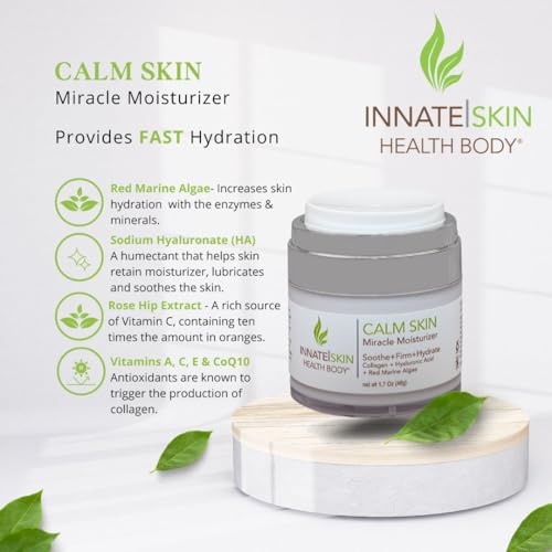 Innate Skin Calm Face Moisturizer with Hyaluronic Acid & Collagen 1.7oz Air Pump