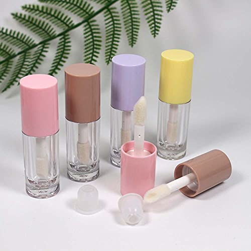 COSIDEA Empty pink 6ml big doe foot wand lip gloss tubes with paper box