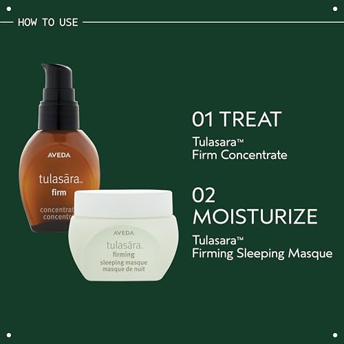 Aveda Tulasara Firm Concentrate | Firming Serum for All Skin Types | Visibly Firms, Reduces the Look of Fine Lines & Wrinkles | with Vitamin C & Peptides | 97% Naturally Derived*, 1 Fl Oz