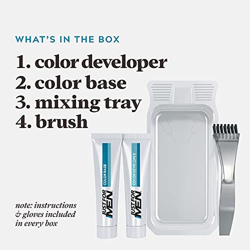 Just For Men Mustache & Beard, Beard Dye for Men with Brush Included, With Keratin Biotin Aloe and Coconut Oil for Healthy Facial Hair - Blond, M-10/15, Pack of 3 (Packaging May Vary)