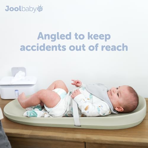 Jool Baby Waterproof Baby Changing Pad - Sage, Large & Portable for Nursery
