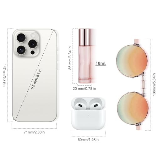 Rose Gold 10ml Essential Oil Roller Bottles - Leak-Proof Glass Vials, Refillable & Portable
