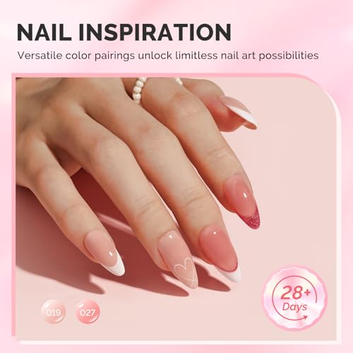 Builder Gel Set - Clear, Jelly, Nude Pink & 6 Colors - Versatile Nail Extension & Thickening