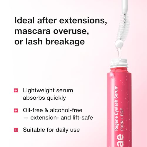 Keratin Lash Serum for Damaged Lashes - Lash Repair & Nourishing Conditioner - Prostaglandin-Free, 0.3 fl oz - Ruminae