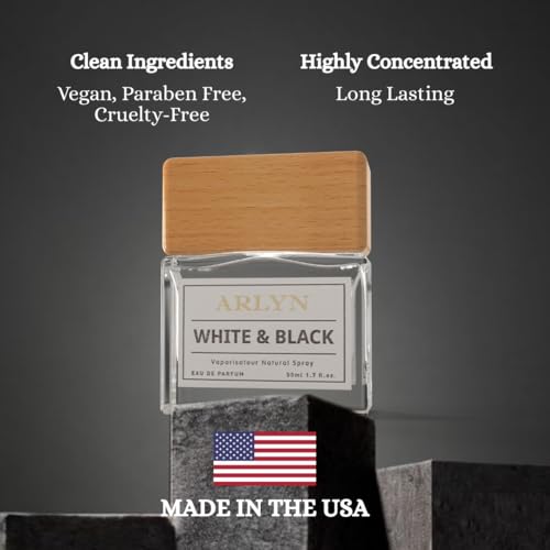 Vegan Eau de Parfum for Men - White & Black Fragrance 50ml