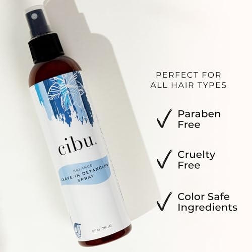 Leave-In Moisturizing Detangler Spray for All Hair Types - 8 Ounces