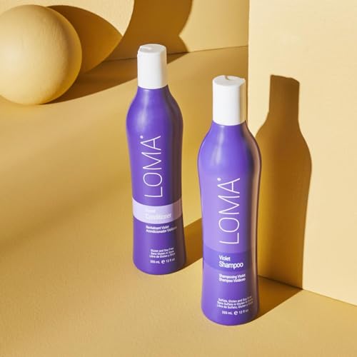 Loma Hair Care Violet Shampoo, Vanilla Bean/Blood Orange, 12 Fl Oz