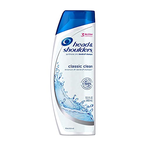 Head & Shoulders Classic Clean Dandruff Shampoo 13.5 oz Pack of 2 Unscented