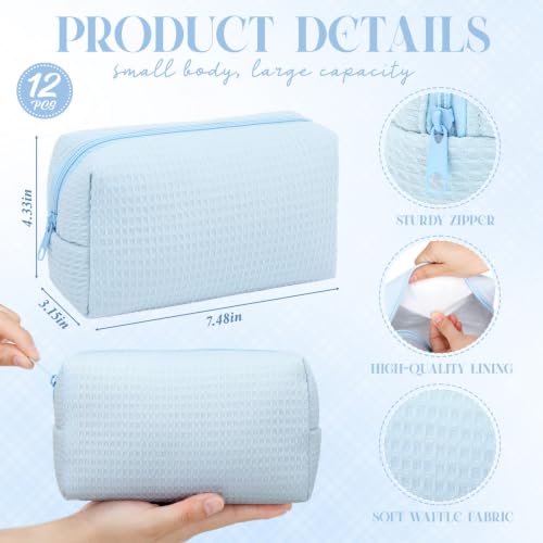 Gilprop 12 Pcs Holiday Gift Set for Women Cozy Light Blue Makeup Bag - Variation of THIS listing