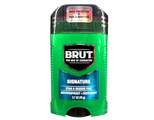 Brut Signature Antiperspirant Deodorant Stick 2.7 Ounce - Pack of 6, Classic Scent