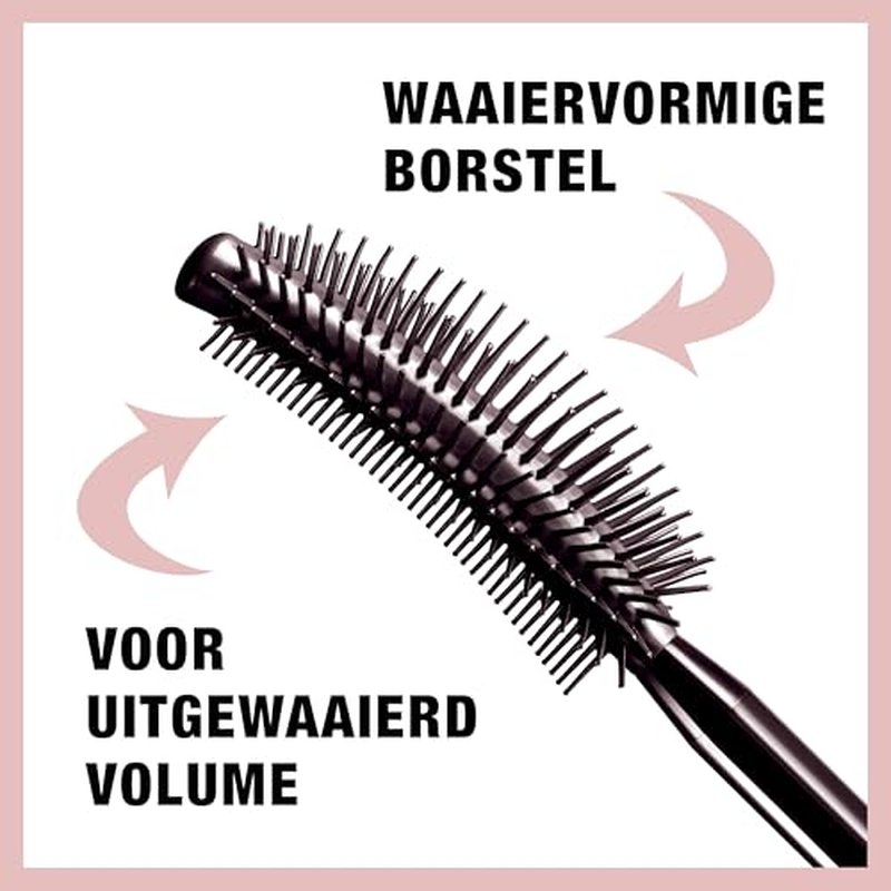 Maybelline Lash Sensational Washable Mascara, Lengthening and Volumizing for a Full Fan Effect, Very Black, 1 Count