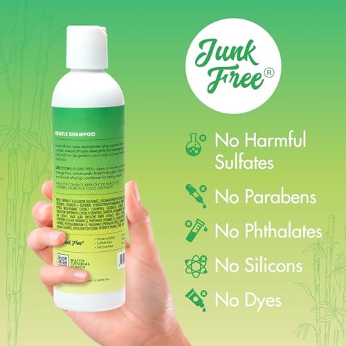Gentle Sulfate Free Shampoo for Curly Hair - 8oz, Moisture & Frizz Control, Natural Hair Care